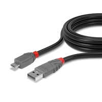 Lindy 0.2m USB 2.0 Type A to Micro-B Cable - Gold Plated Lindy 0.2m USB 2.0 Type A to Micro-B Cable - Gold Plated